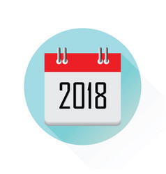 Year 2018 calendar icon PSD | PSDGraphics