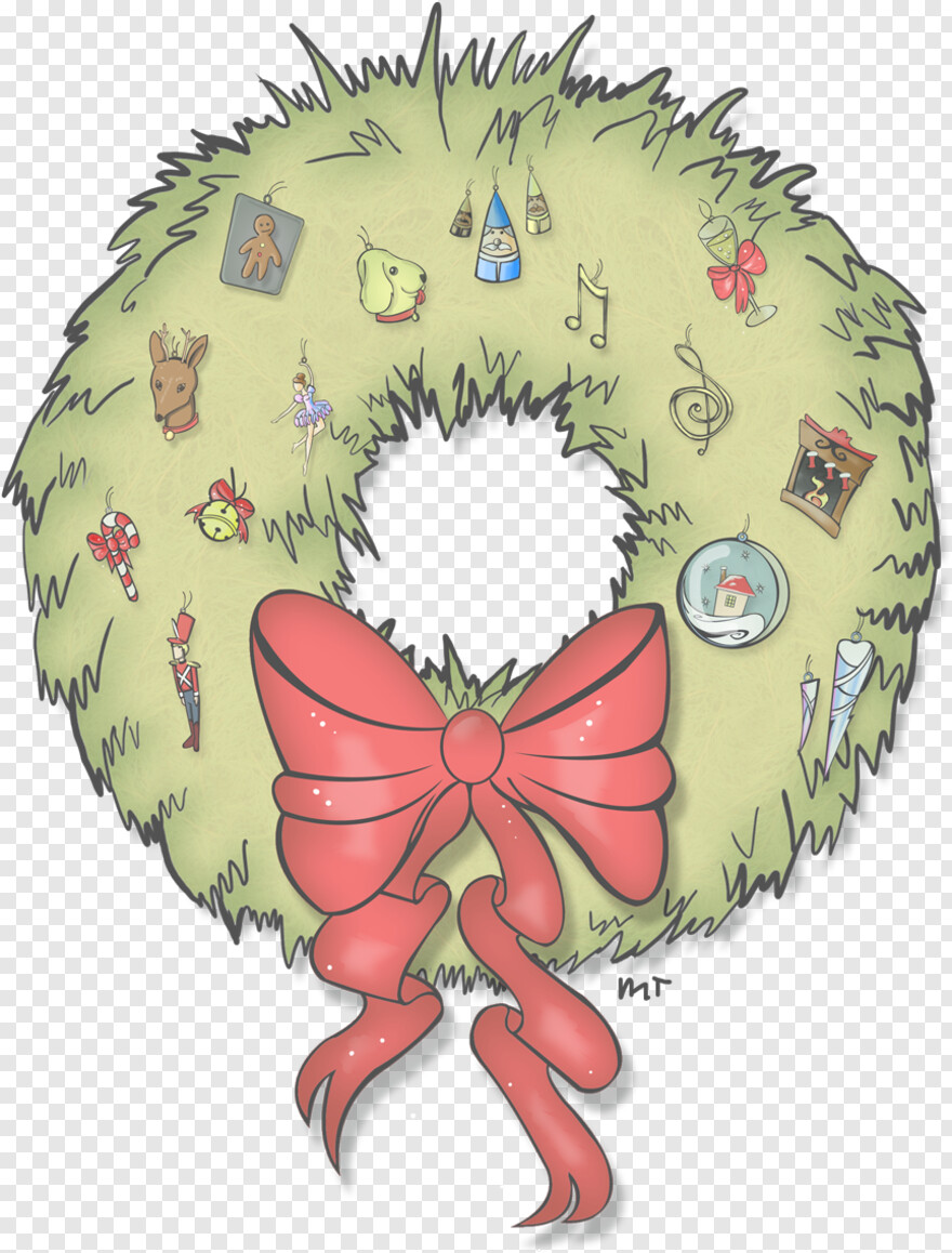 christmas-wreath-vector # 346539