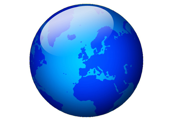 Planet Icon Earth Globe Icon 3d Stock Vector 730542007 - 