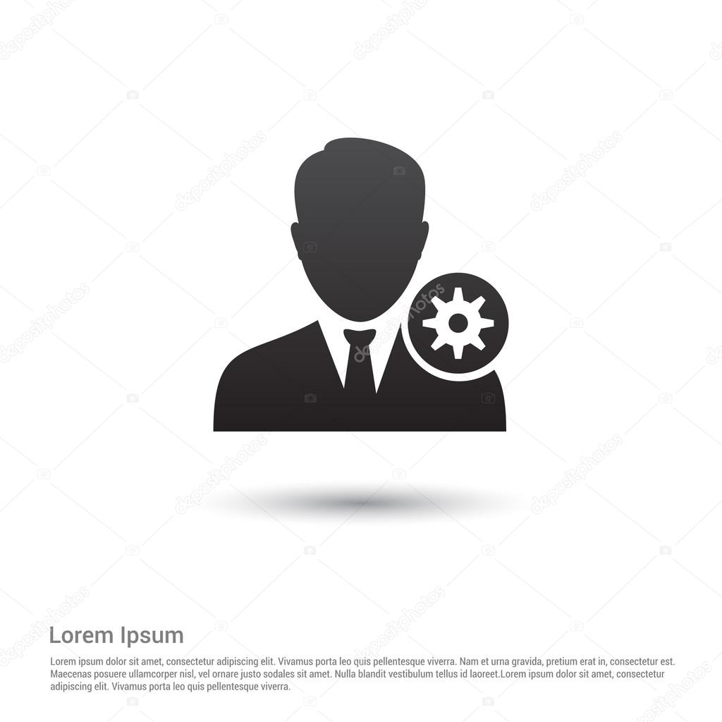 Brown administrator icon - Free brown user icons