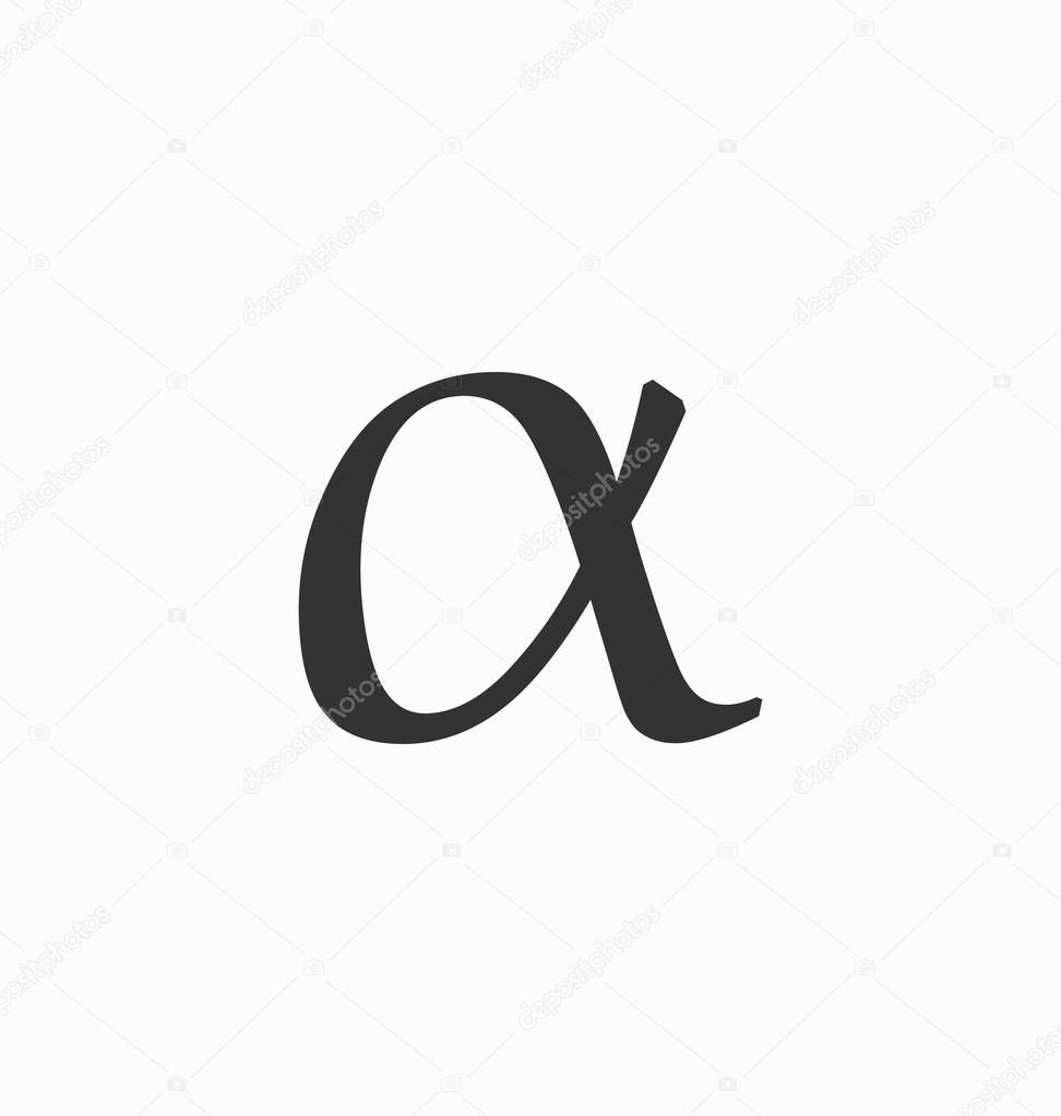 typography, letters, Alpha icon