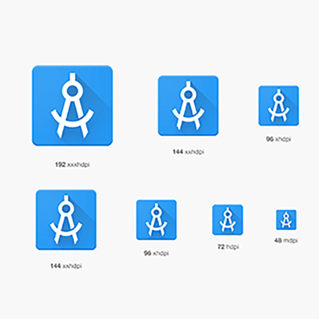 Free Android Launcher Icon Template PSD - TitanUI