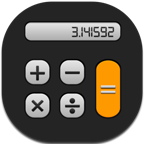 black-white android calculator | Icon2s | Download Free Web Icons