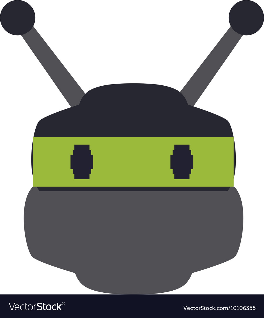 Robot cartoon technology android icon Royalty Free Vector