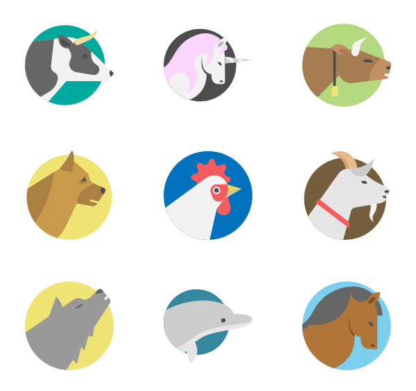 Animals icons,  3,000 free files in PNG, EPS, SVG format