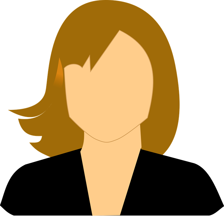 Anonymous woman vector icon
