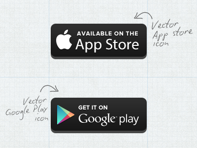 App Store and Google Play Logo Vector (.EPS) Free Download