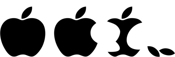 Apple logos in vector format (EPS, AI, CDR, SVG) free download