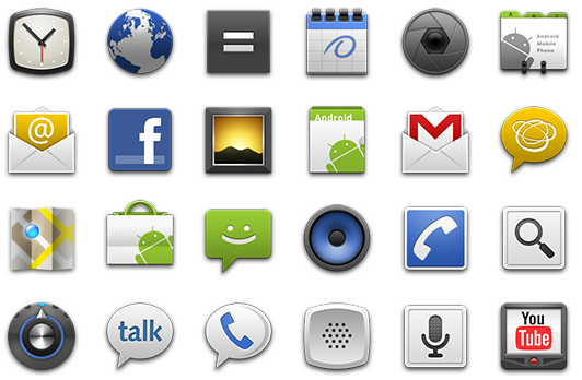 Icons for Android Application | IconsCloud