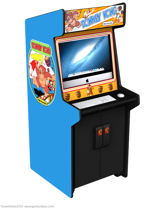 Retro Arcade Video Game Machine. Gaming Machine Icon. Vector Stock 