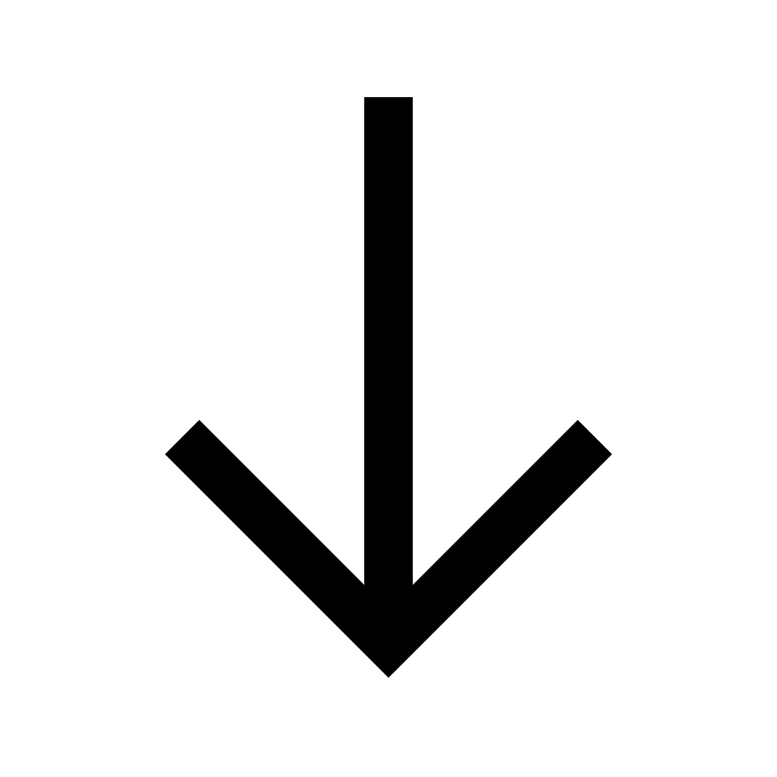 Arrow, down icon | Icon search engine