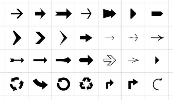 Arrow Symbols to Download For Free! | Signs  Symbols