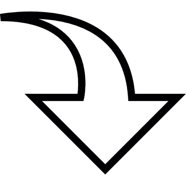 Arrow pointing down icon  Stock Vector  LovArt #144200277