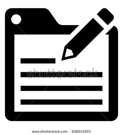 Article Writing Line Vector Icon Stock Vector 709581052 - 