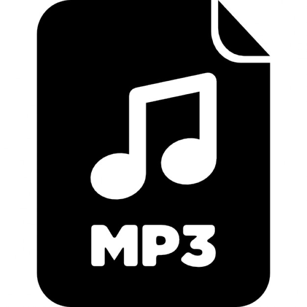 Attached Audio file icon on white background Vector Image