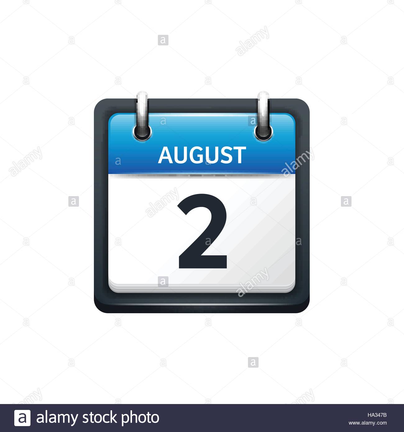 Calendar sign icon. August month symbol. Information think bubble 