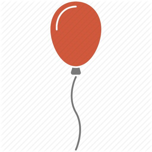 Vector line flat balloon icon. Balloon Icon Object, Balloon Icon 