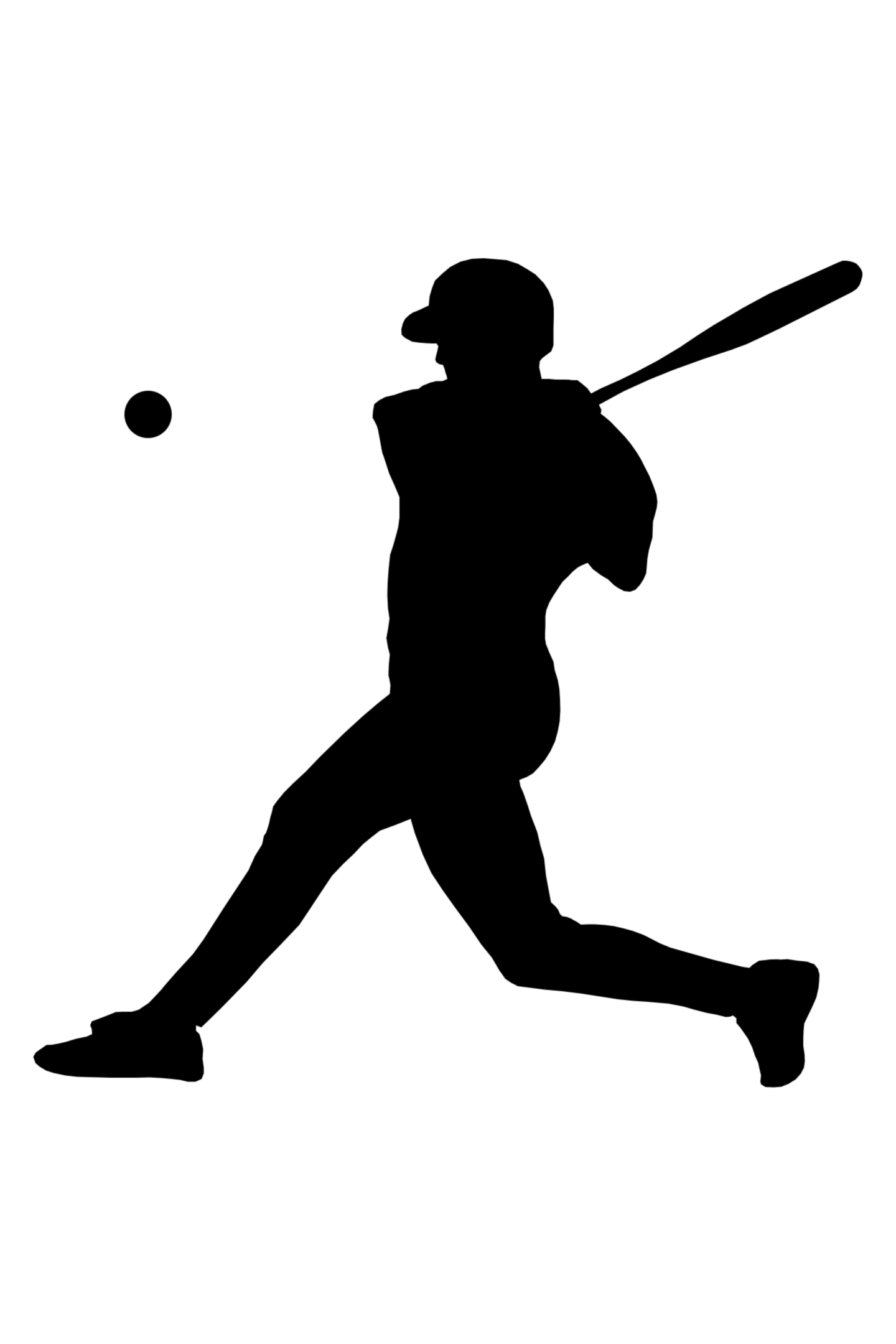 Baseball player with bat - Free sports icons