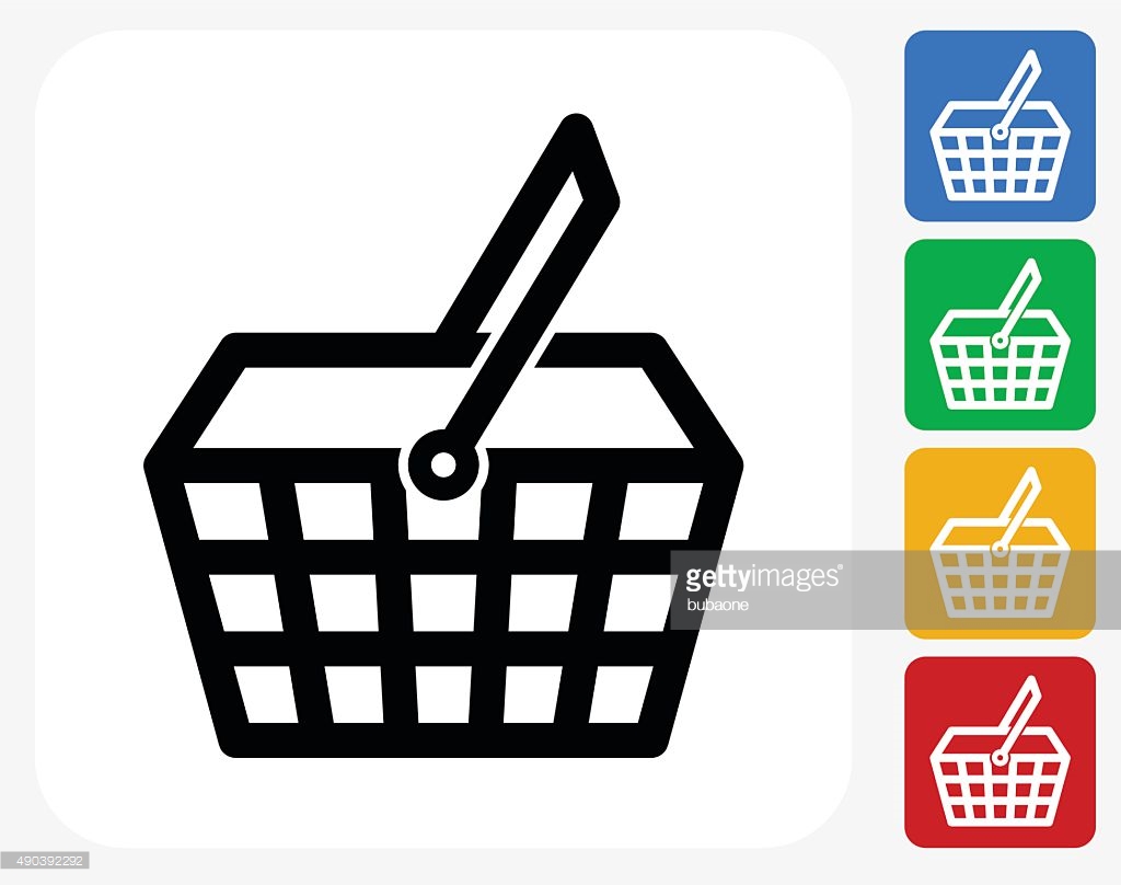 White shopping basket icon - Free white shopping basket icons