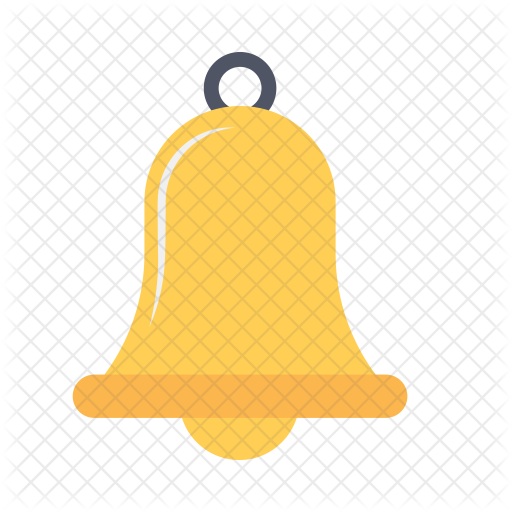 Ringing bell icon on white background Royalty Free Vector