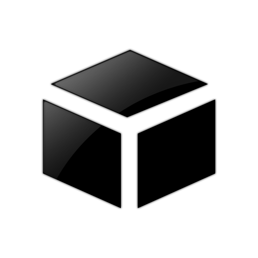 Black filled box icon - Free black box icons