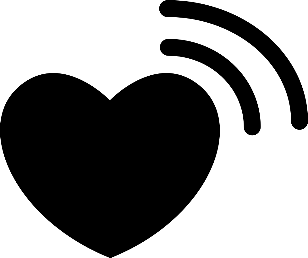Black heart icon png vector - Pixsector