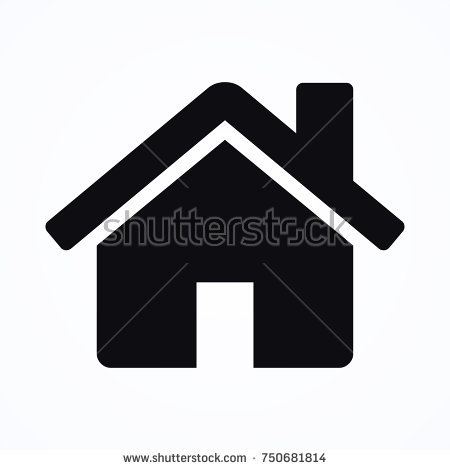 Simple flat black house icon vector eps vector - Search Clip Art 