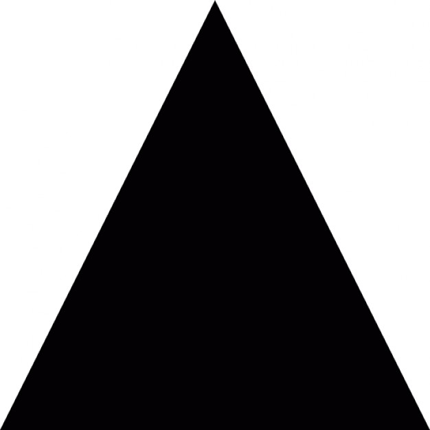 Free black triangle stroked icon - Download black triangle stroked 