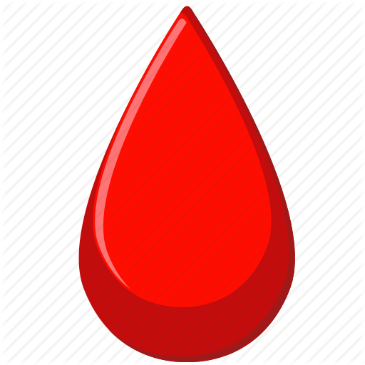Blood Drop Outline Icon Modern Minimal Flat Design Style Symbol 