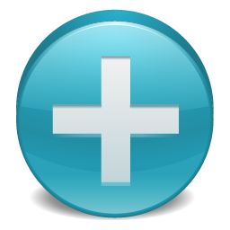Blue plus icon - Free blue math icons