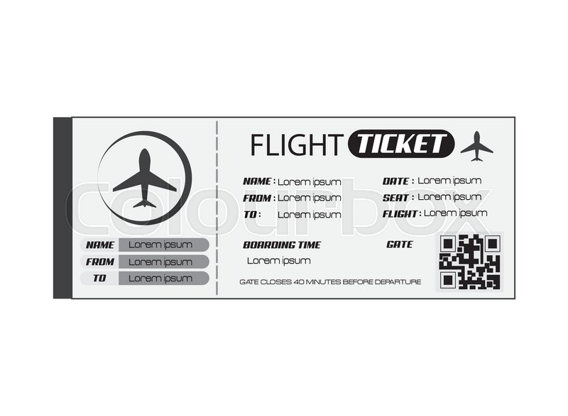 Boarding pass icon image Royalty Free Vector Image