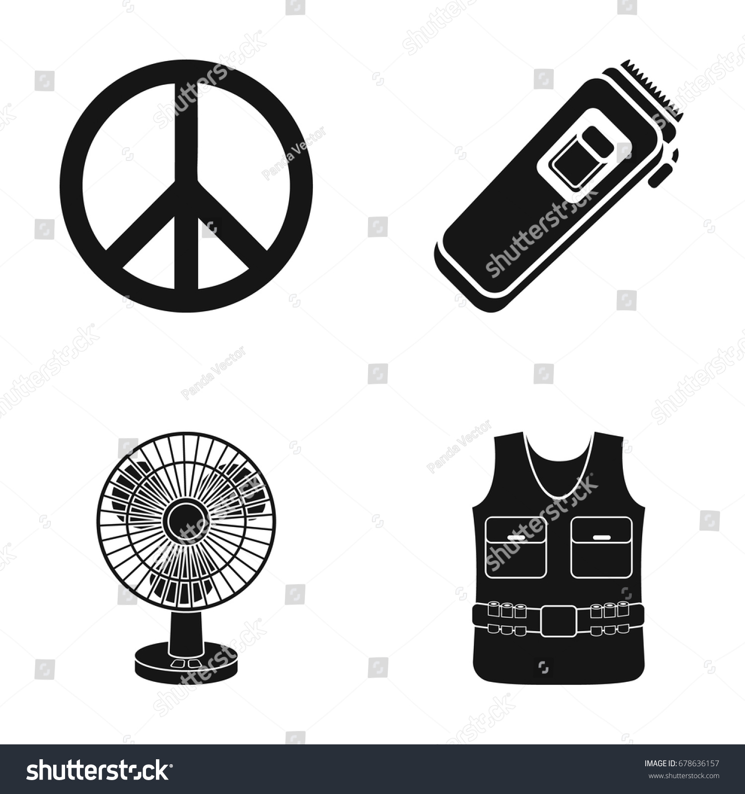 Bullet proof vest body armor suit icon flat Vector Image