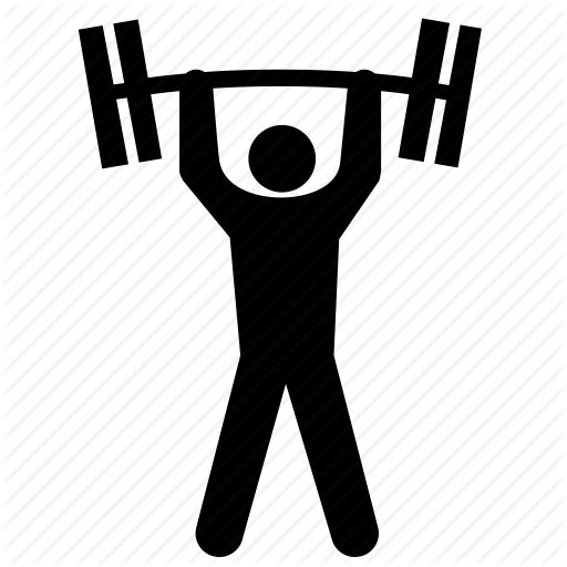 Muscle man icon Bodybuilder design Royalty Free Vector Image
