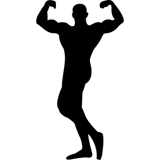 Strong Bodybuilder Biceps Flex Arm Vector Icon | Stock Vector 