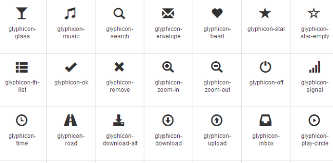 Bootstrap Glyphicons Download