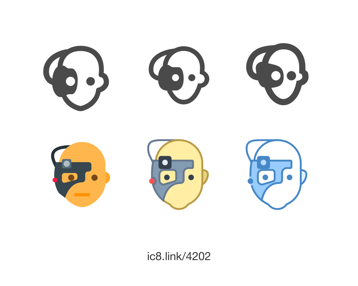 Cyborg Icon - free download, PNG and vector