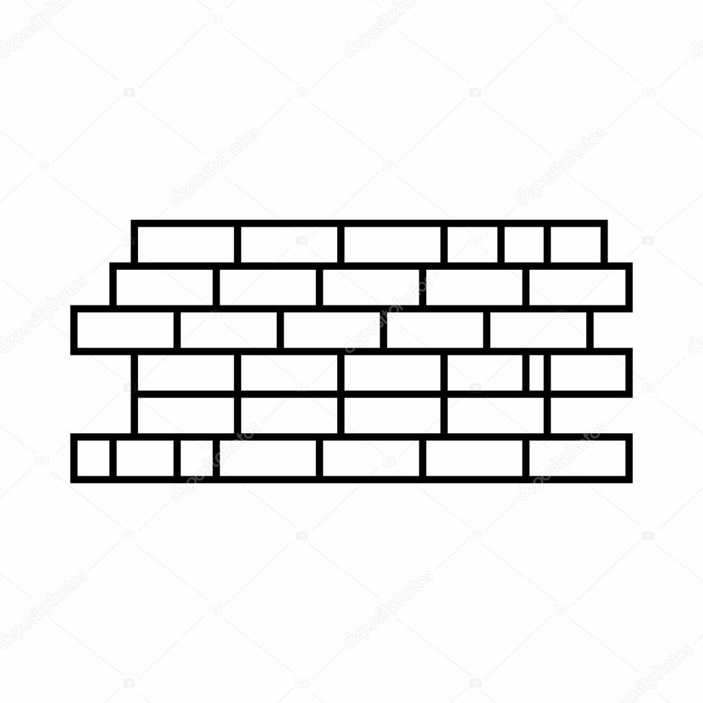 Brick Wall Icon, PNG/ICO Icons, 256x256, 128x128, 64x64, 48x48 