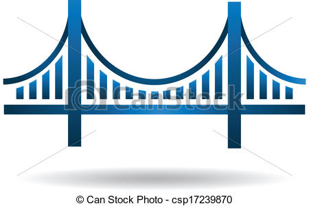 Abstract road bridge icon vector - Search Clip Art, Illustration 