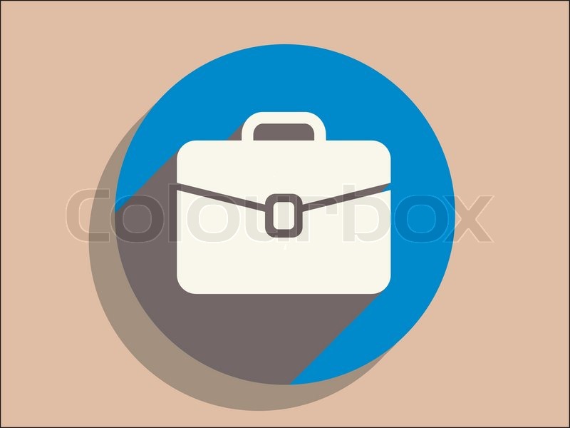 Briefcase Icon | Colorful Long Shadow Iconset | GraphicLoads