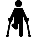 Broken leg icon.  Stock Vector  signsandsymbols@email.com #160024600