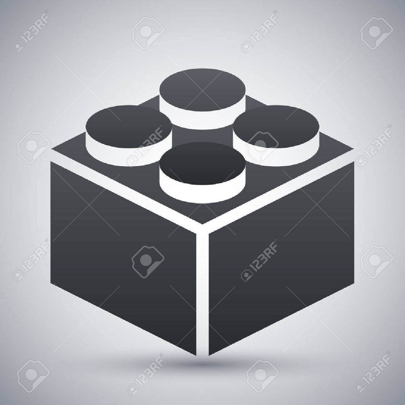 Building Block Icon Flat Graphic Design Vector Art | Getty Images