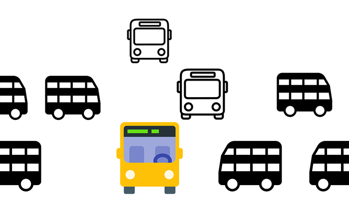 White bus icon - Free white bus icons