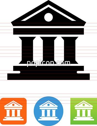 Dollar central bank building - Free business icons
