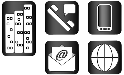 Email Icons for Business Cards  free icons