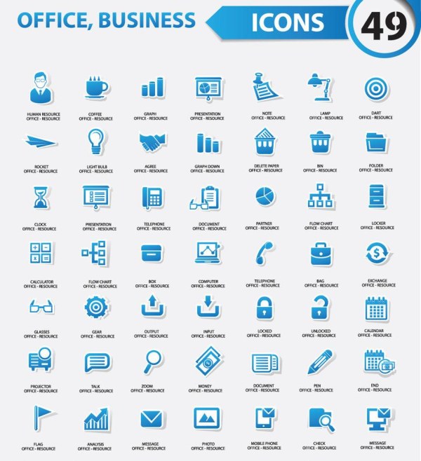 Business Icon Set 30 free icons (SVG, EPS, PSD, PNG files)