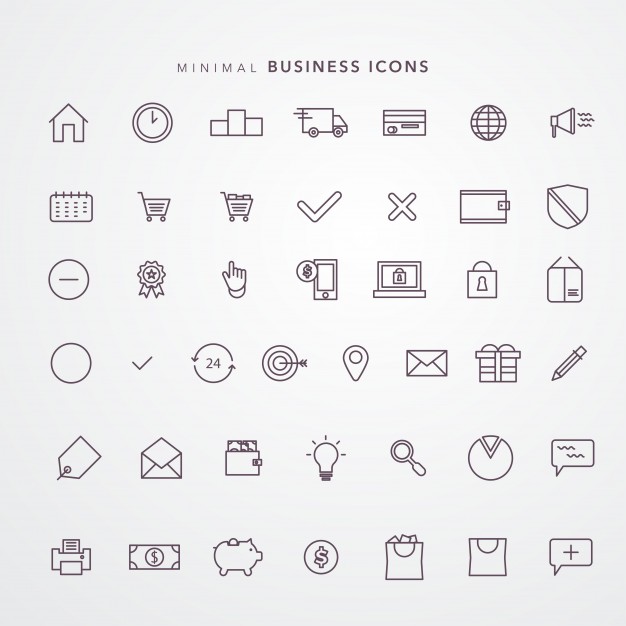 Business icon set stock vector. Illustration of business - 36250186