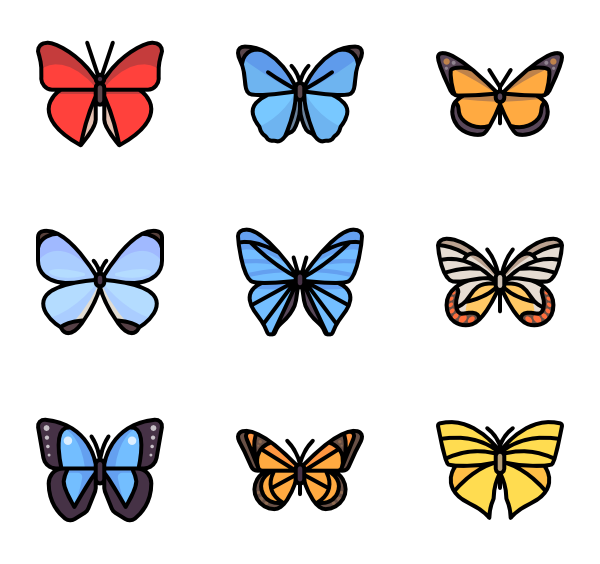 Butterfly icon, simple style. Butterfly icon. simple clip art 