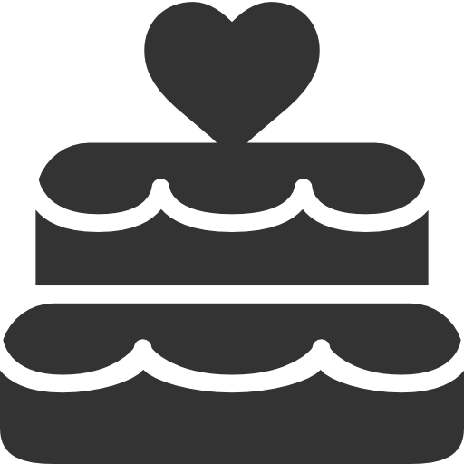 Black birthday cake icon - Free black cake icons