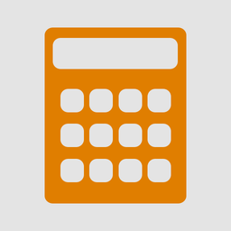 Calculator icon 256x256px (ico, png, icns) - free download 