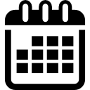 2018 calendar flat icon Royalty Free Vector Image
